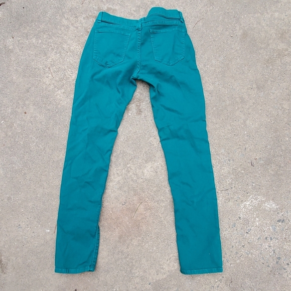 RELISTED Emerald green low rise skinny jeans - Picture 3 of 4